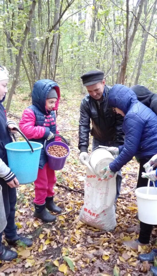 Члены экологического кружка Табар-Черкийской школы провели акцию "Жёлудь- 2018"