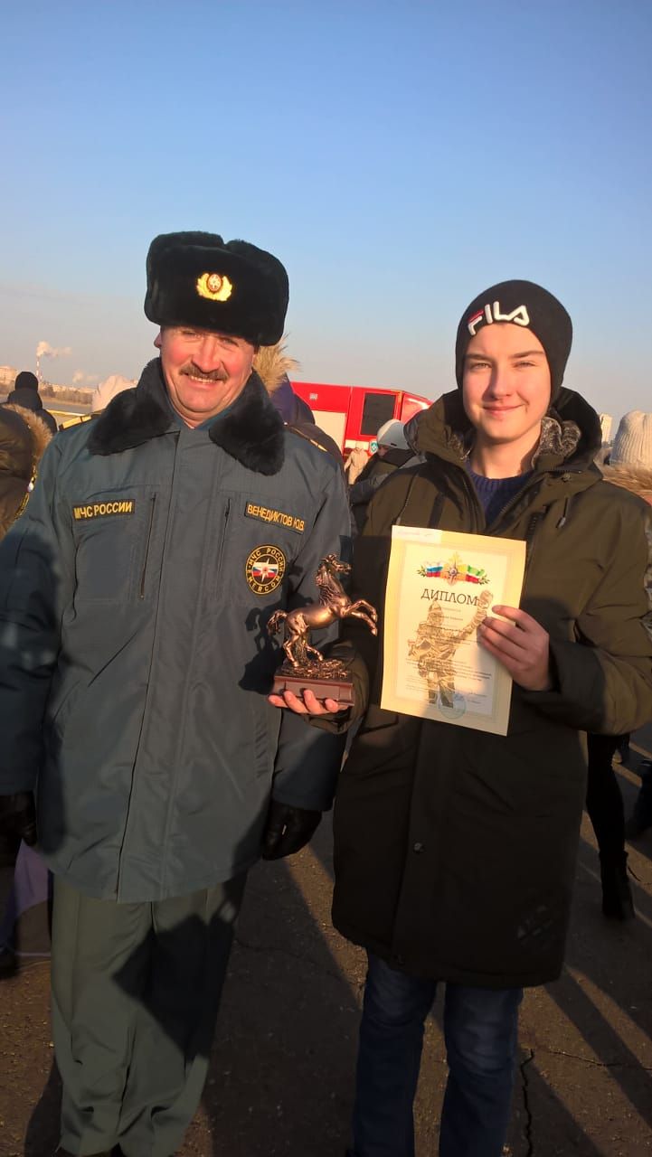 Ученик Бишевской школы стал победителем республиканского конкурса "Будь бдительным на льду и на воде"