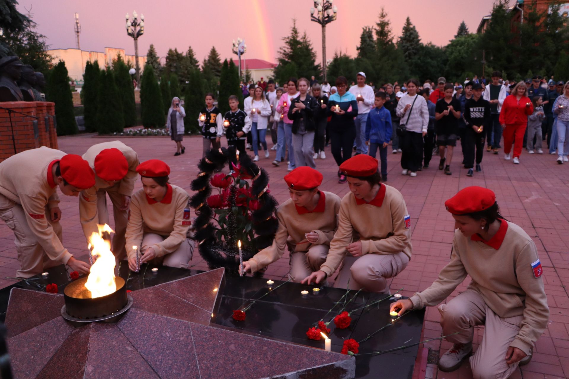 Апаста «Хәтер шәме» акциясе узды