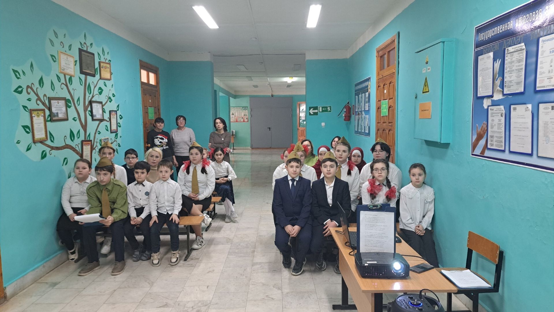 Открытие года Защитников Отечества в Давликеевской школе прошло с большим размахом и вдохновением