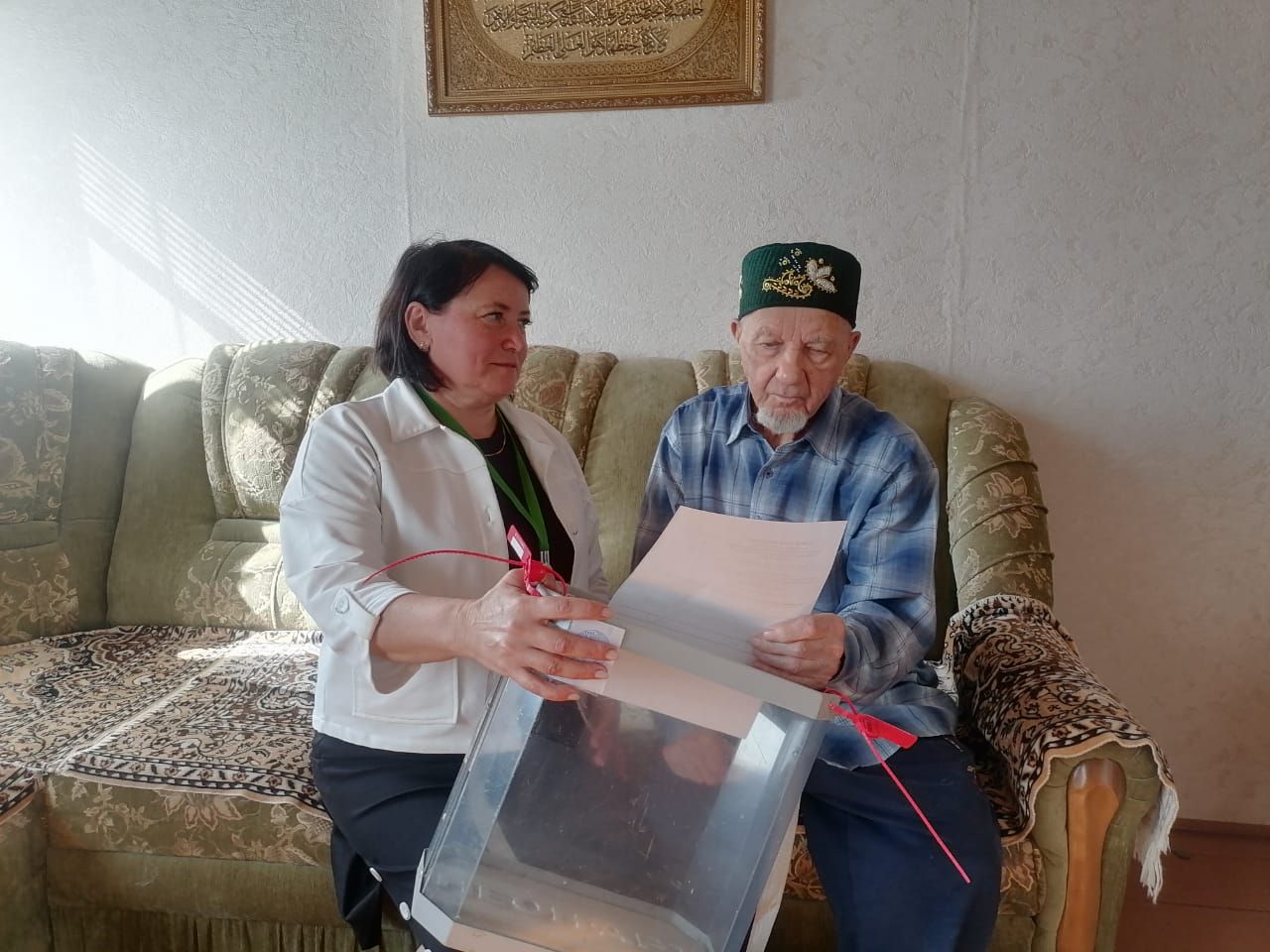 Үтәмештә Бөек Ватан сугышы ветераны Хәйретдин Сәлахов үз тавышын бирде