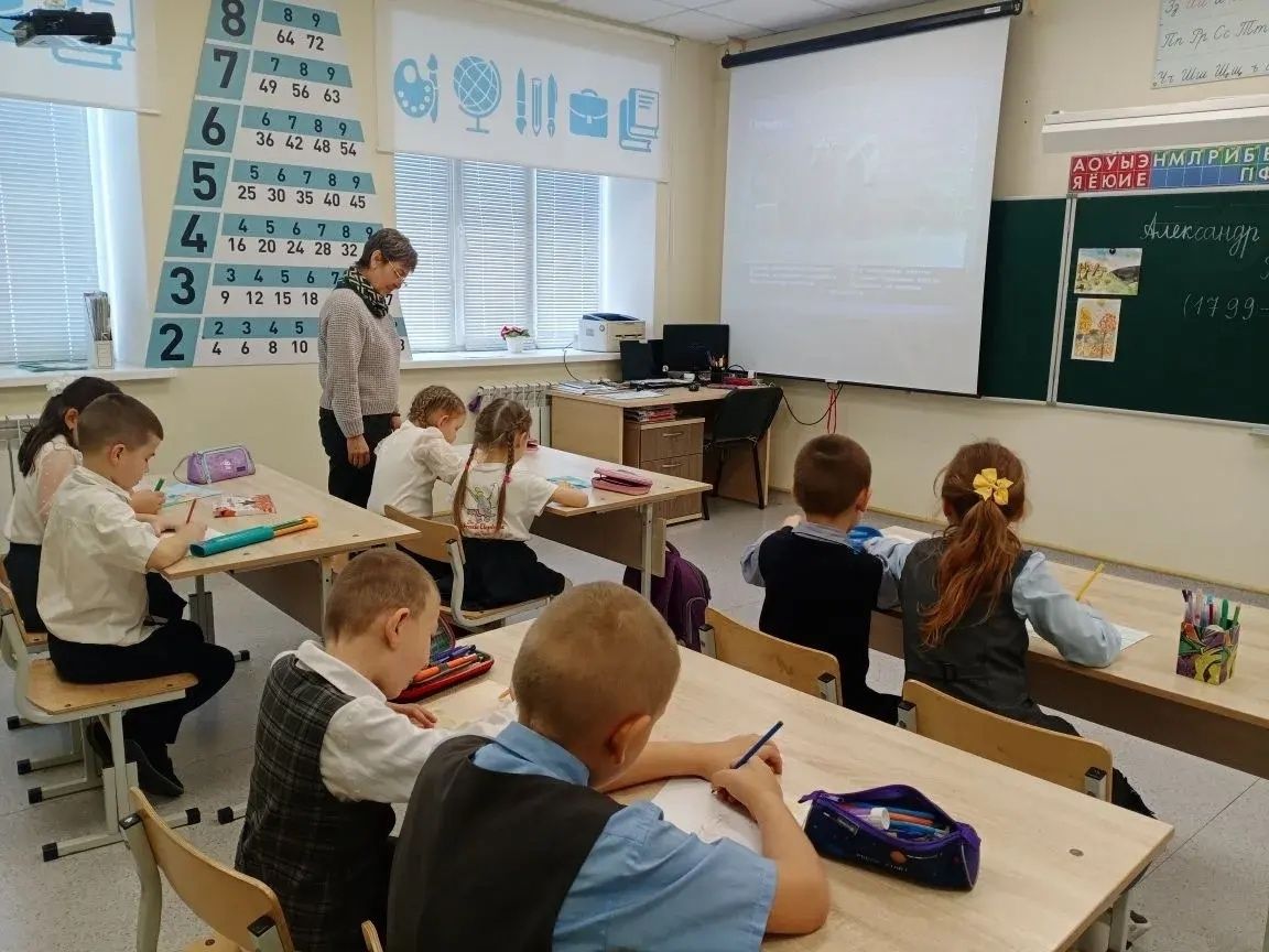 В Табар-Черкийской школе прошел День памяти Пушкина