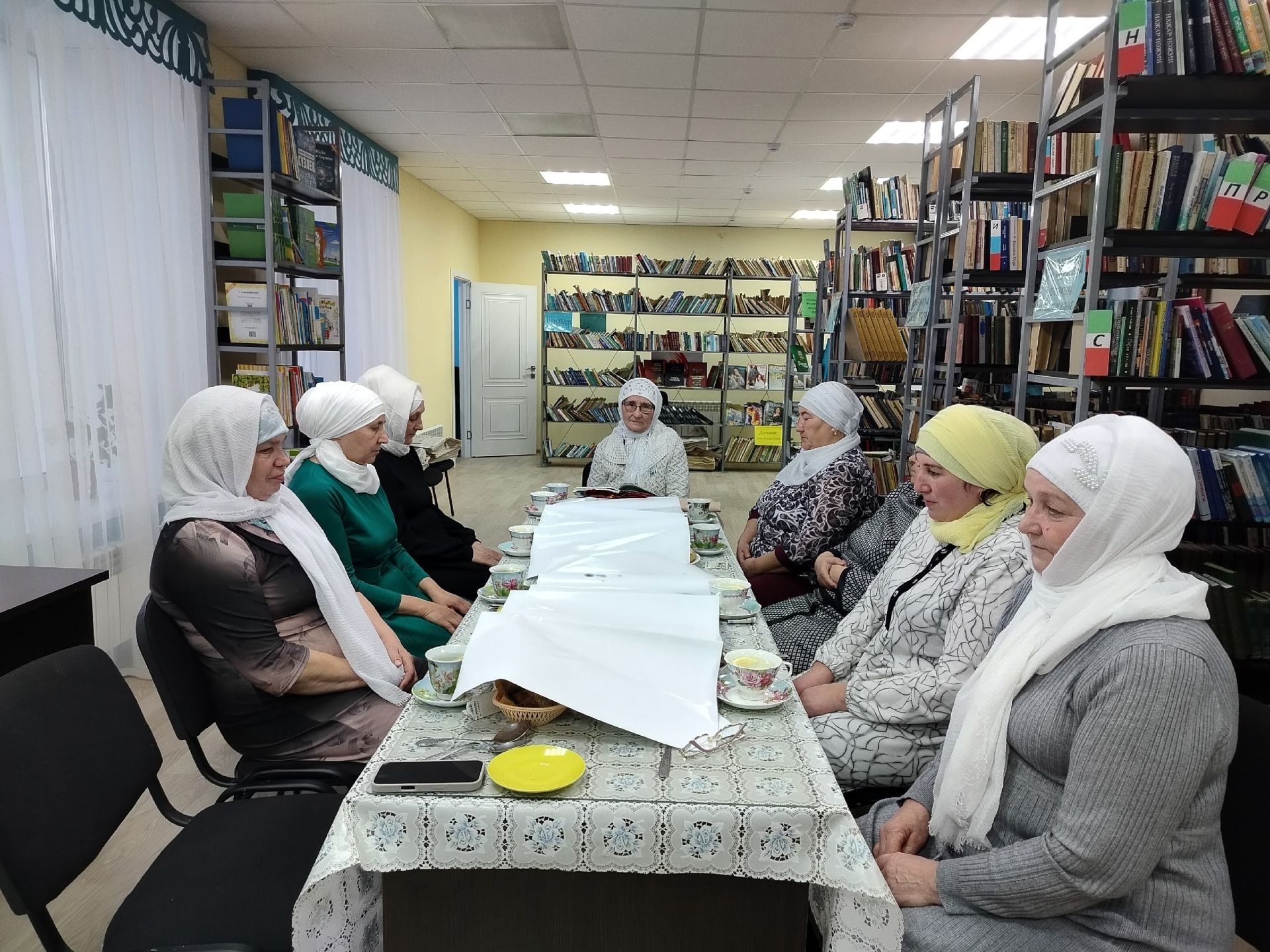 Олы Бакырчы авылы китапханәсендә ифтар ашы узды