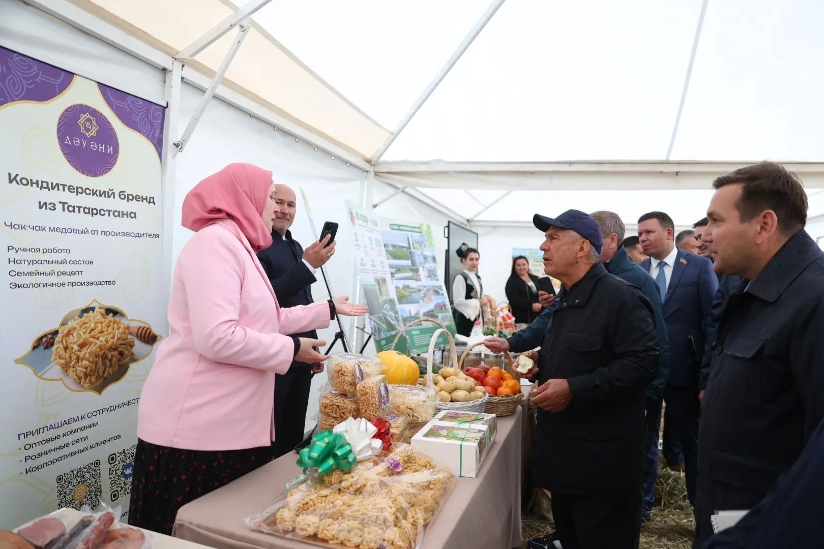 Районга эш сәфәре белән Татарстан Республикасы Рәисе Рөстәм Миңнеханов килде