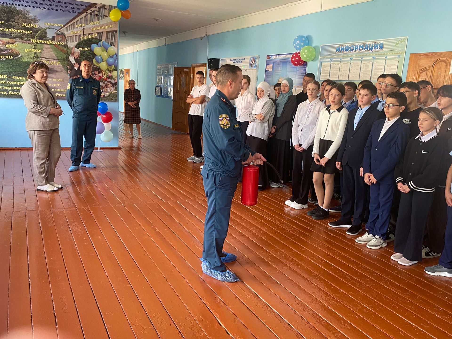 Морзалар урта мәктәбендә янгын куркынычсызлыгы дәресләре узды