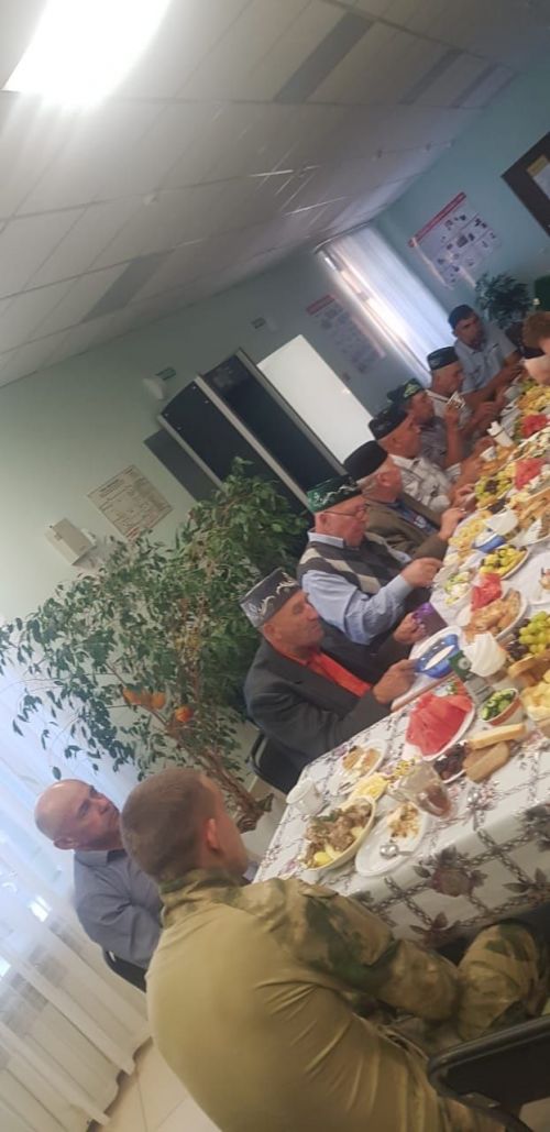 Иске Йомралыда мобилизацияләнгән хәрби катнашында корбан ашы узды