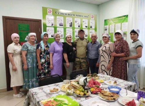 Иске Йомралыда мобилизацияләнгән хәрби катнашында корбан ашы узды