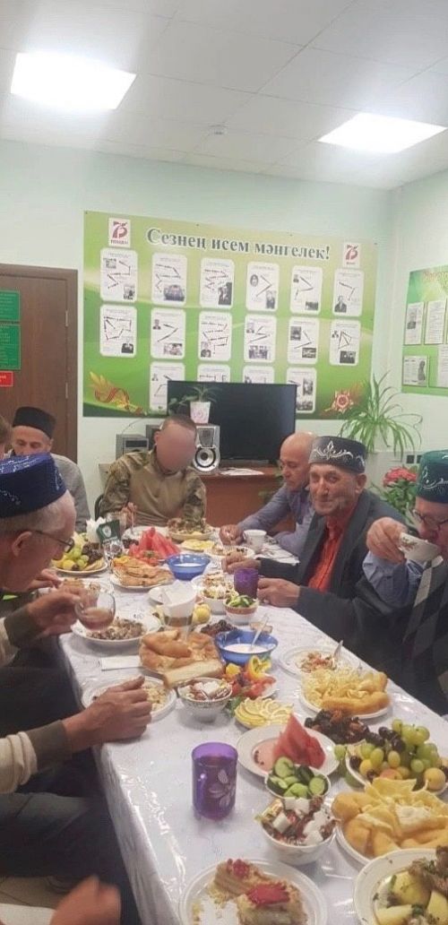 Иске Йомралыда мобилизацияләнгән хәрби катнашында корбан ашы узды