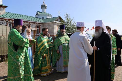 Храм Иоанна Предтечи села Бишево посетил митрополит Казанский и Татарстанский Кирилл