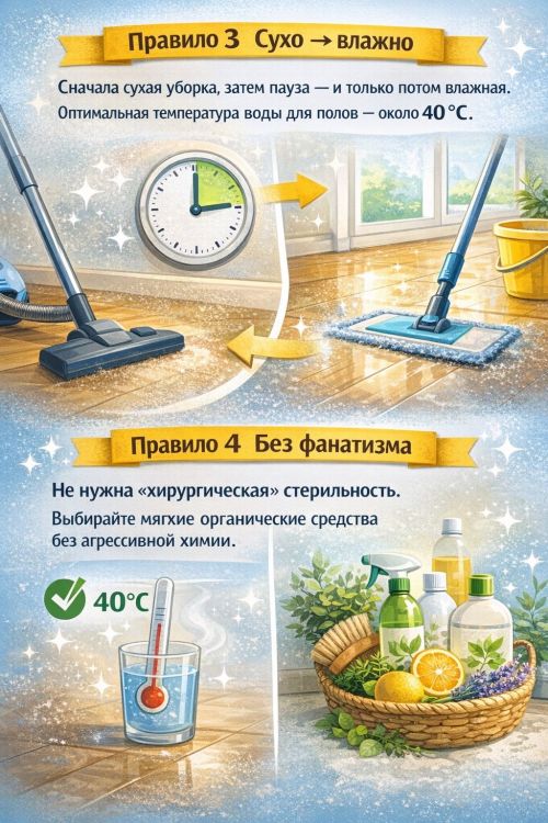 Генеральная уборка: 5 важных правил 🧼✨