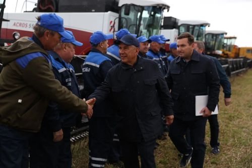 Районга эш сәфәре белән Татарстан Республикасы Рәисе Рөстәм Миңнеханов килде
