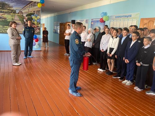 Морзалар урта мәктәбендә янгын куркынычсызлыгы дәресләре узды