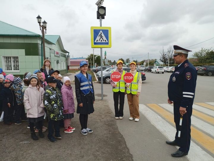 Юные инспекторы дорожного движения Апастовской школы присоединились к акции «Внимание-дети!»
