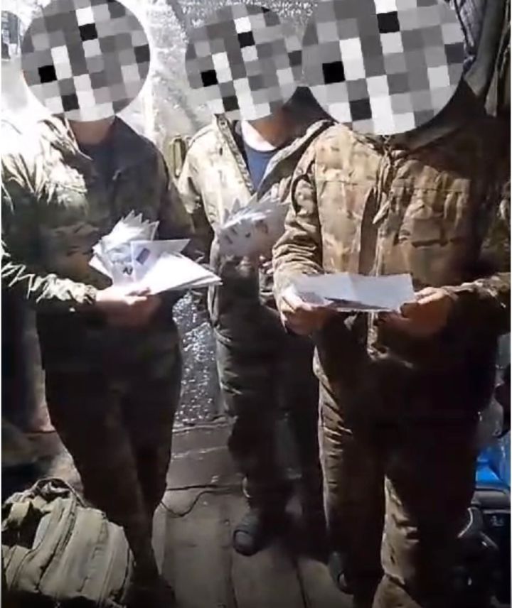Учащиеся Азбабинской школы получили благодарность от военных