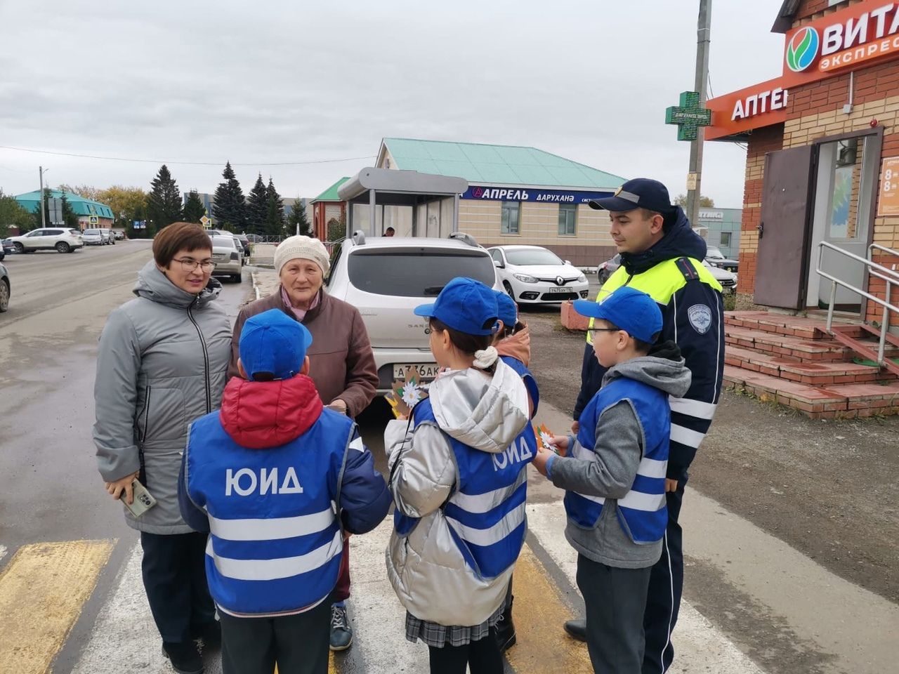 В Апастово прошла акция «Безопасность пожилого человека на дороге»