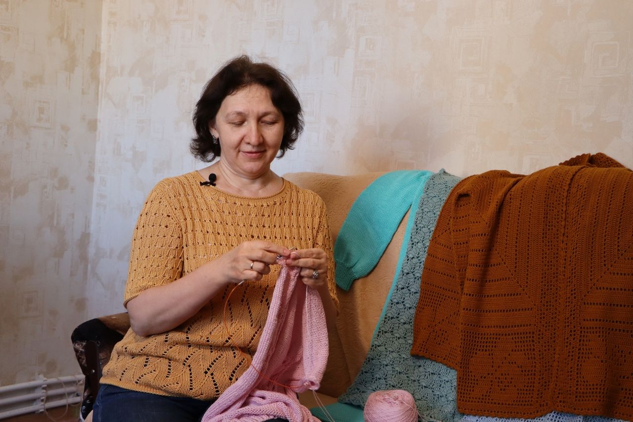 Вязание – любимое занятие для души Чулпан Валиевой из Бурнашево