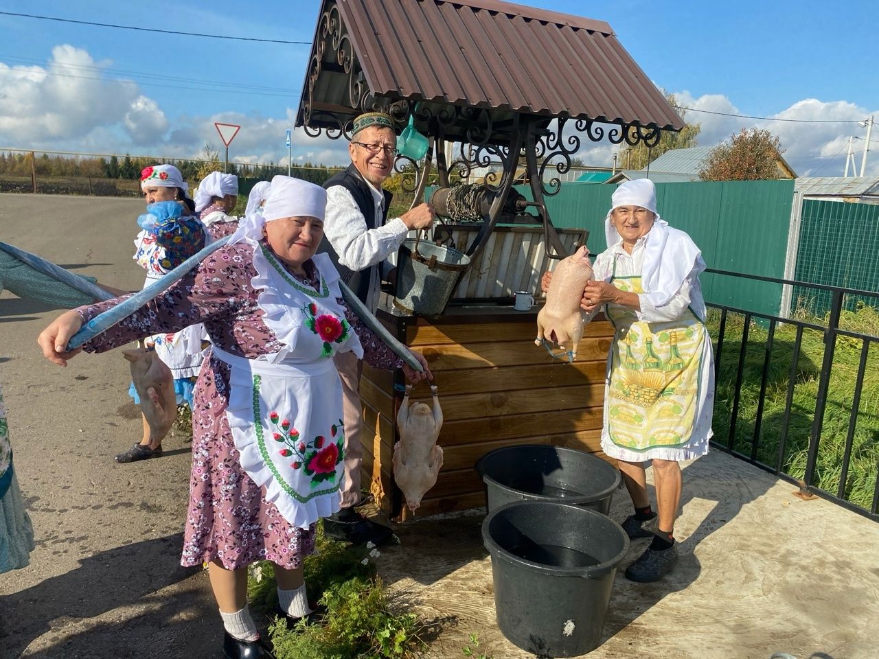 Тәүгелде авылында Әлфия Хади хуҗалыгында “Каз өмә”се узды