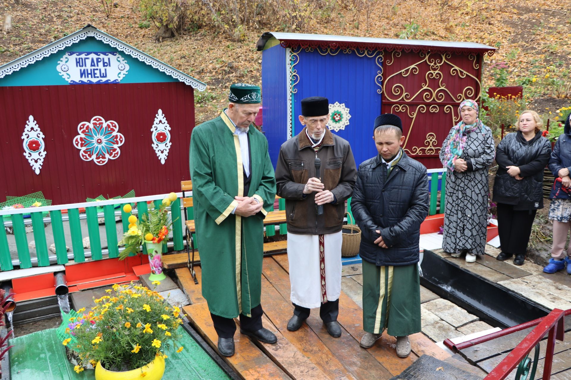 Карамасар авылында төзекләндерүдән соң “Югары Инеш” чишмәсе ачылды