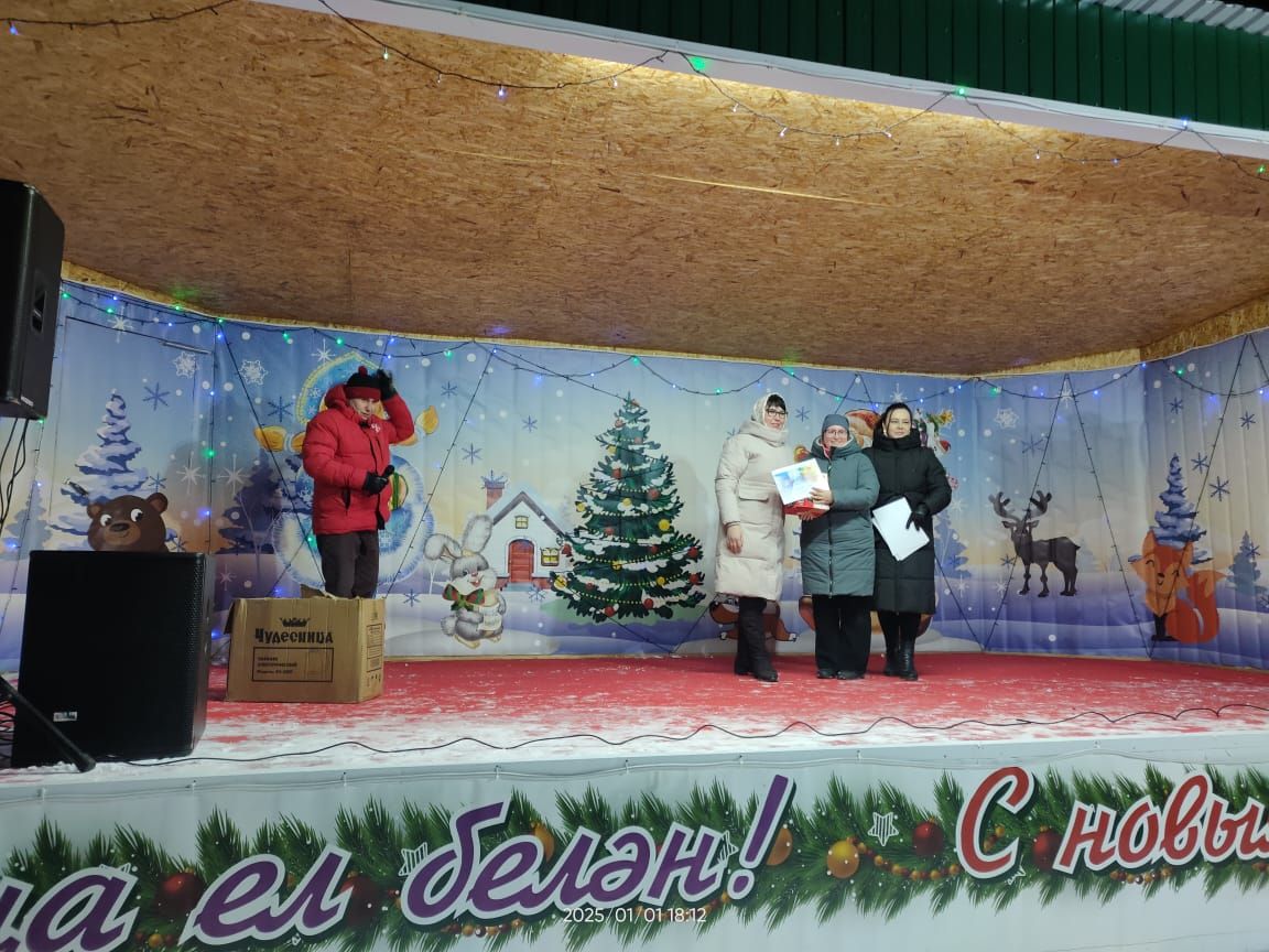 Апаста Үзәк чыршы тирәсендә күңел ачулар дәвам итә