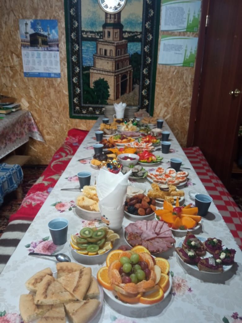 Дәүләки авылы мәчетендә ифтар ашлары уза