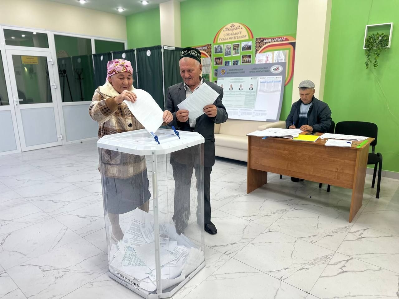 884 избирательный участок села Черемшан Апастовского района в первый раз открыл свои двери для избирателей после капитального ремонта