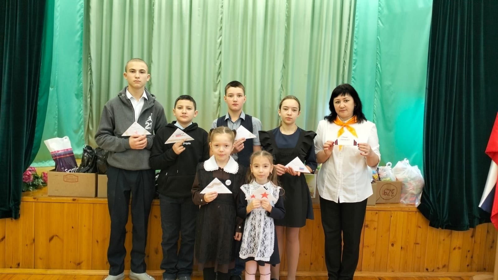 Учащиеся Бурнашевской школы проводят акцию «Бумеранг Добра»