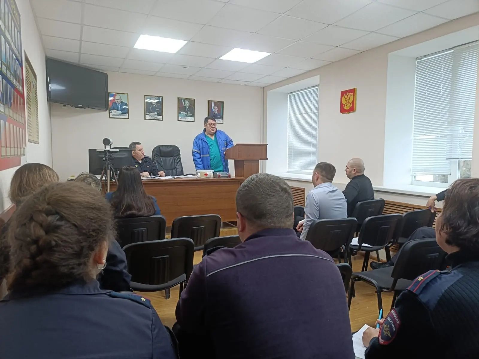 В отделе внутренних дел Апастовского района врачи провели встречу