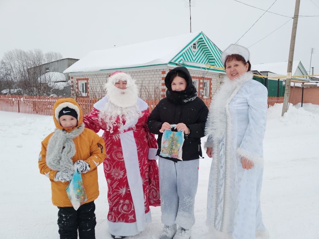 Дәүләкигә Кыш бабай һәм Кар кызы килгән