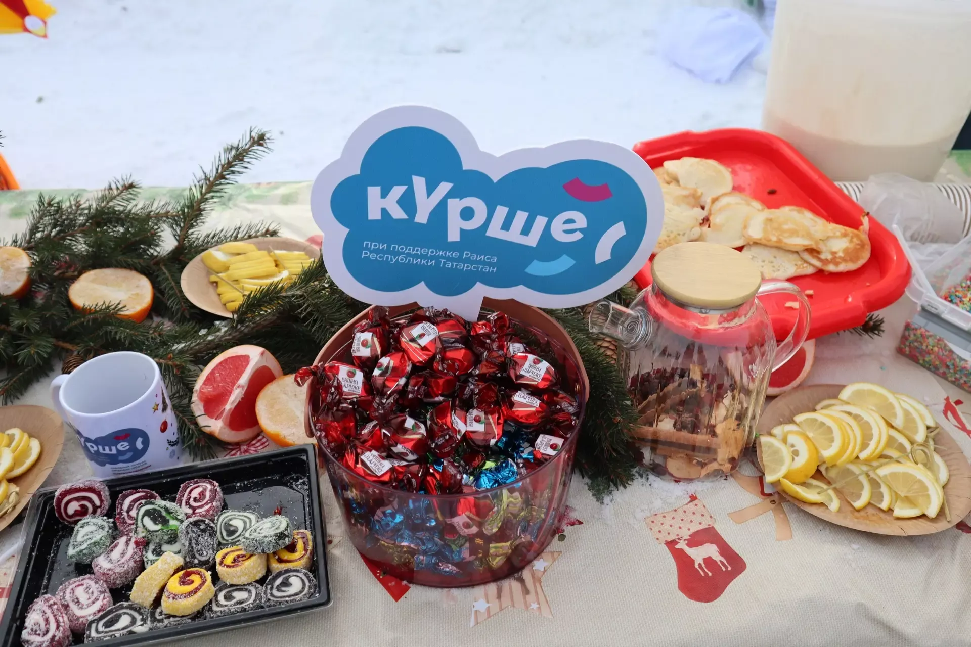 Масштабные масленичные гуляния прошли в деревне Табар Черки в рамках зимнего фестиваля «Курше»