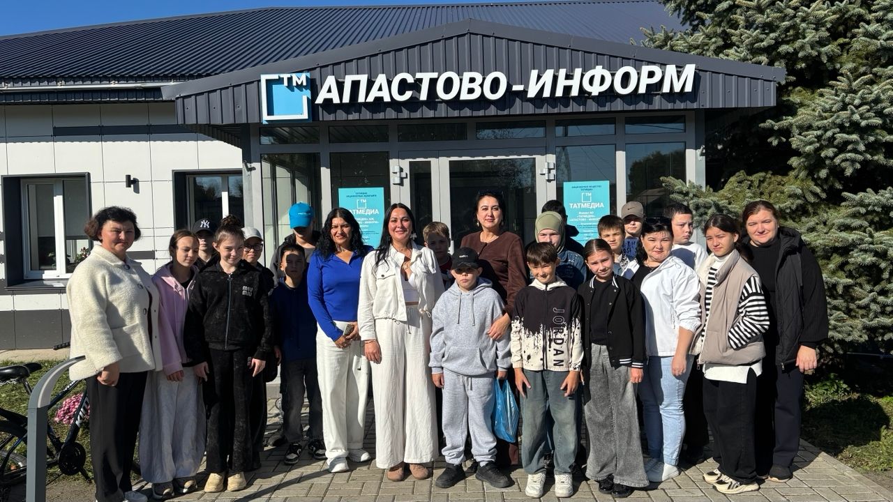 Апас мәктәбе укучылары “Апастово-информ”да кунак булды