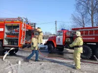 В здании «Апастово-информ» прошли пожарно-тактические учения