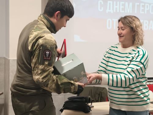Важная встреча с ветераном боевых действий Никитой Бачуриным