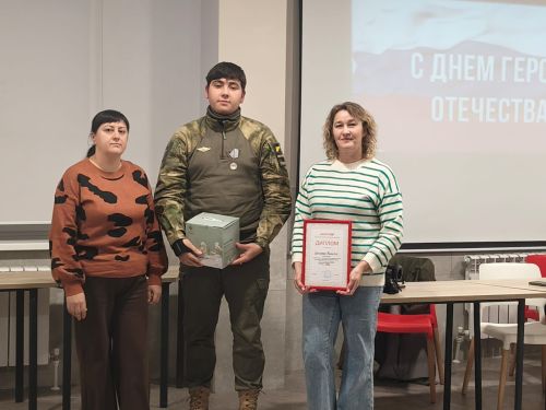 Важная встреча с ветераном боевых действий Никитой Бачуриным