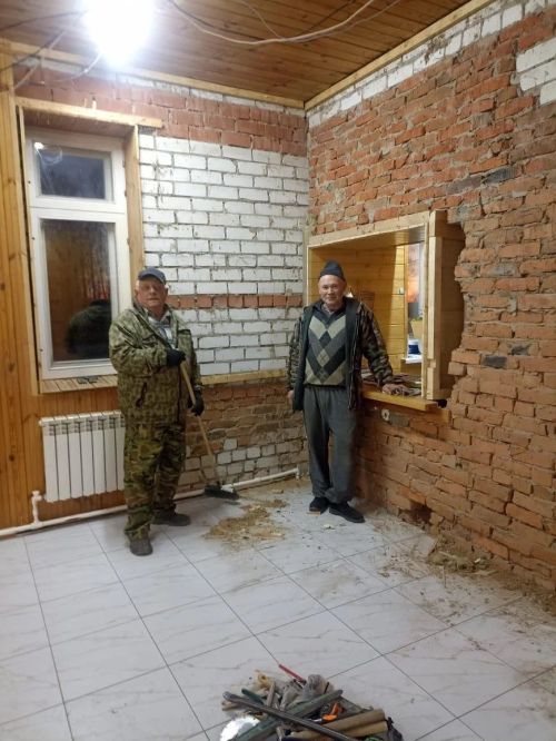 Ремонт в храме села Бишево
