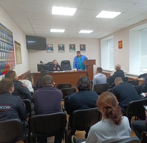 В отделе внутренних дел Апастовского района врачи провели встречу