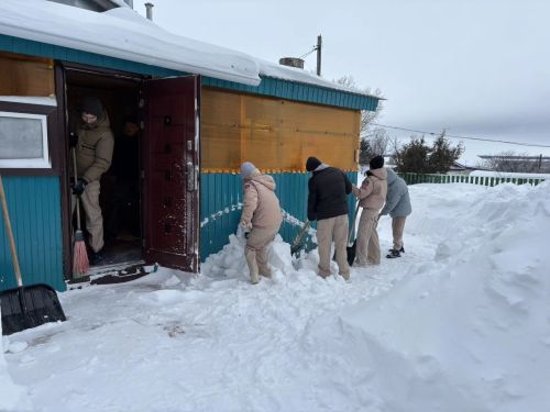 Юнармейцы Табар-Черкийской школы навестили Сергея Пантелеймоновича Баранов-Орел