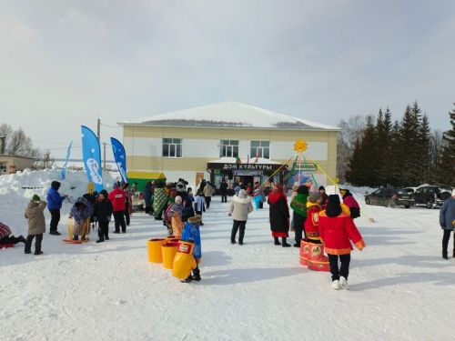 В селе Табар-Черки отметили Масленицу в рамках зимнего фестиваля «Курше»