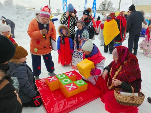 В селе Табар-Черки отметили Масленицу в рамках зимнего фестиваля «Курше»