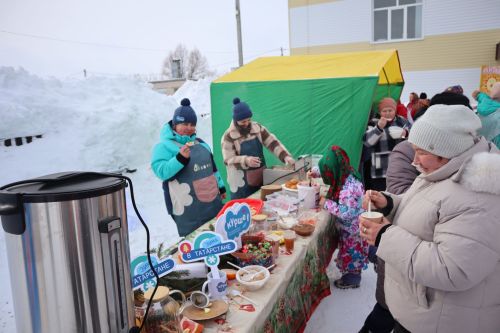 В селе Табар-Черки отметили Масленицу в рамках зимнего фестиваля «Курше»