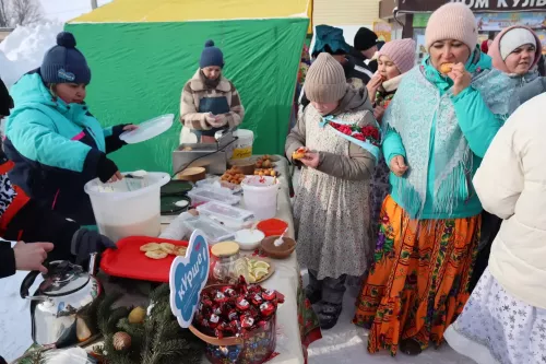 Масштабные масленичные гуляния прошли в деревне Табар Черки в рамках зимнего фестиваля «Курше»