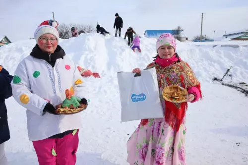 Масштабные масленичные гуляния прошли в деревне Табар Черки в рамках зимнего фестиваля «Курше»