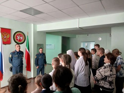 Чирмешән мәктәбендә янгын куркынычсызлыгы буенча очрашу булды
