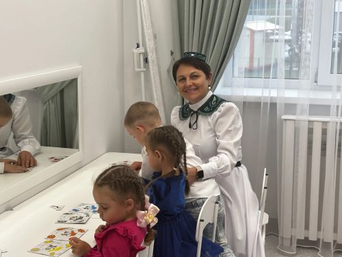 Открытие детского сада "Экият" в Апастово
