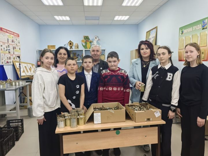 В Среднебалтаевской школе прошла акция «Окопная свеча своими руками»