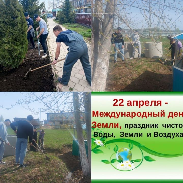 Аграр көллият студентлары “Җир көне”нә кушылган