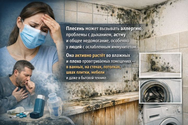 Плесень в доме: чем опасна и как с ней бороться 🦠