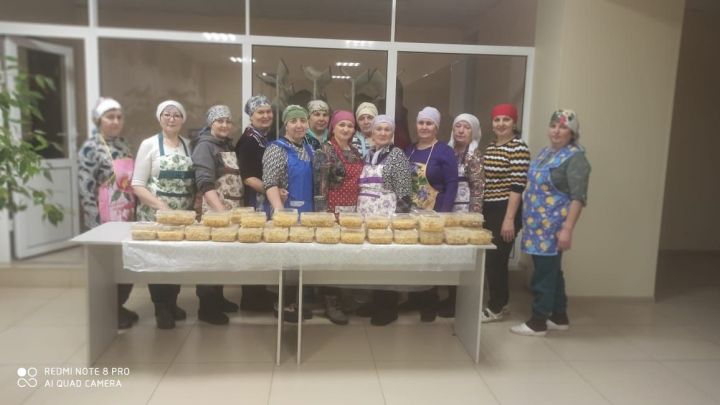 Урта Балтай мәдәният йортында гуманитар ярдәм әзерләү дәвам итә
