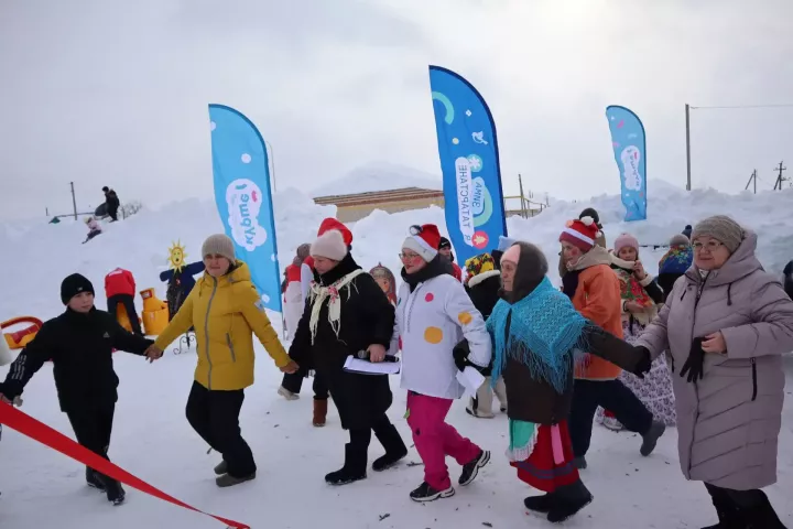 Масштабные масленичные гуляния прошли в деревне Табар Черки в рамках зимнего фестиваля «Курше»